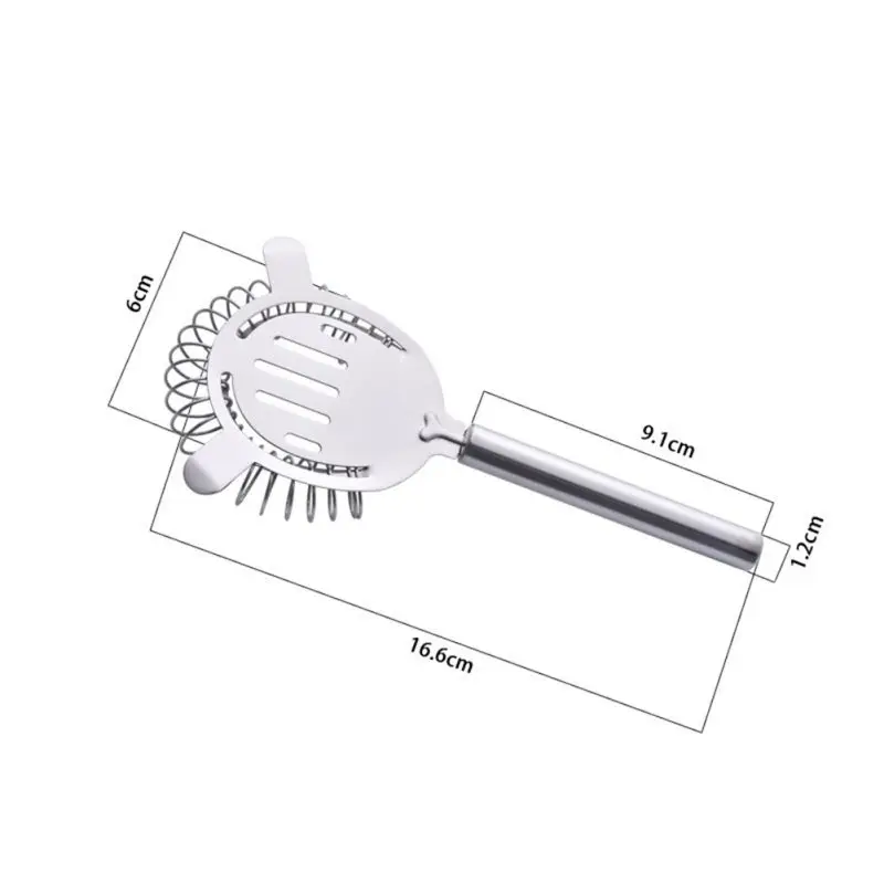 5 шт. набор инструментов для смешивания вина и коктейлей из нержавеющей стали, шейкер для напитков, ложка-мешалка, ситечко, мерный стаканчик, щипцы для льда