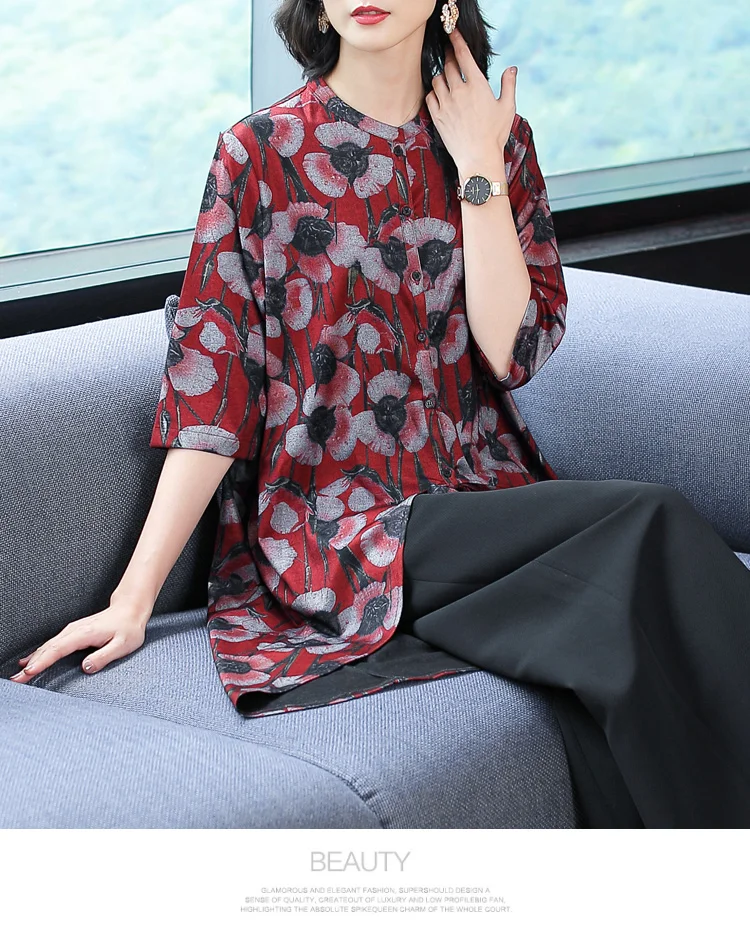 Осеннее цветочное Женское пальто стиль большой размер Женская ветровка жир мм этнический стиль свободный крой живот покрытие напечатано Ca