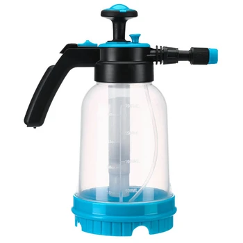 

2L Pe Pump Sprayer Portable Pressure Garden Spray Bottle Kettle Flowers Watering Can Handheld Pressurized Sprayer Translucent