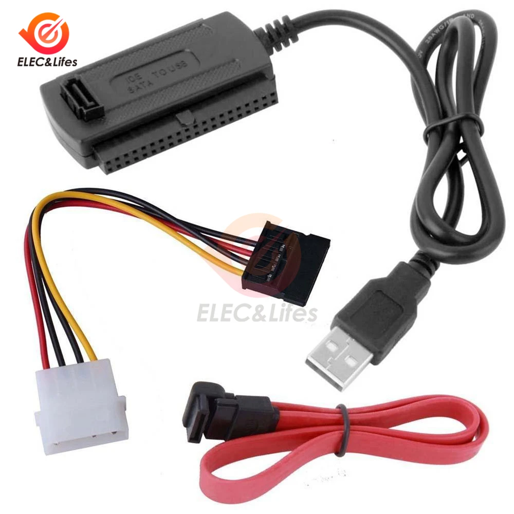 SATA/PATA/IDE к USB 2,0 адаптер конвертер кабель для жесткого диска 2," 3,5"/2,5 дюйма