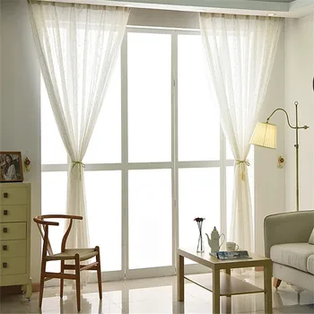 

Curtain screen gold silver point curtain cloth white