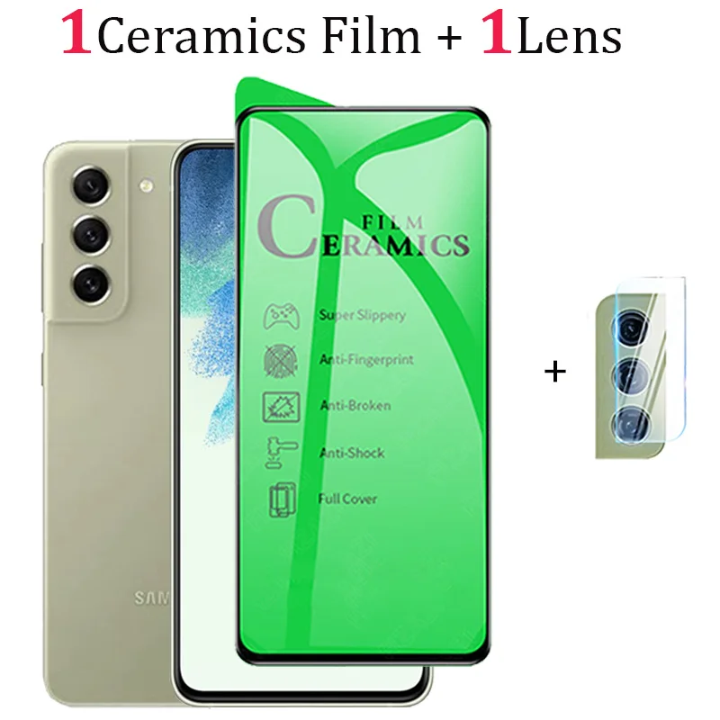 phone protector Ceramic Protective Film For samsung s21fe Soft Glass Sansung s22 Ultra Screen Protector samsung s20fe Film Samsung Galaxy S21 fe phone glass protector Screen Protectors