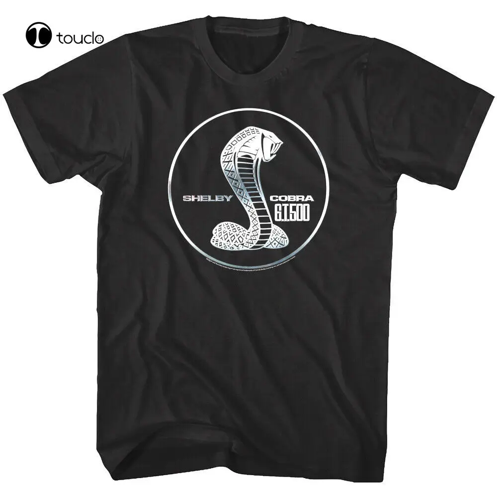 Shelby Cobra Gt500 Chrome Snake Maglietta Da Uomo American Muscle Sports Car Racing Tee Shirt