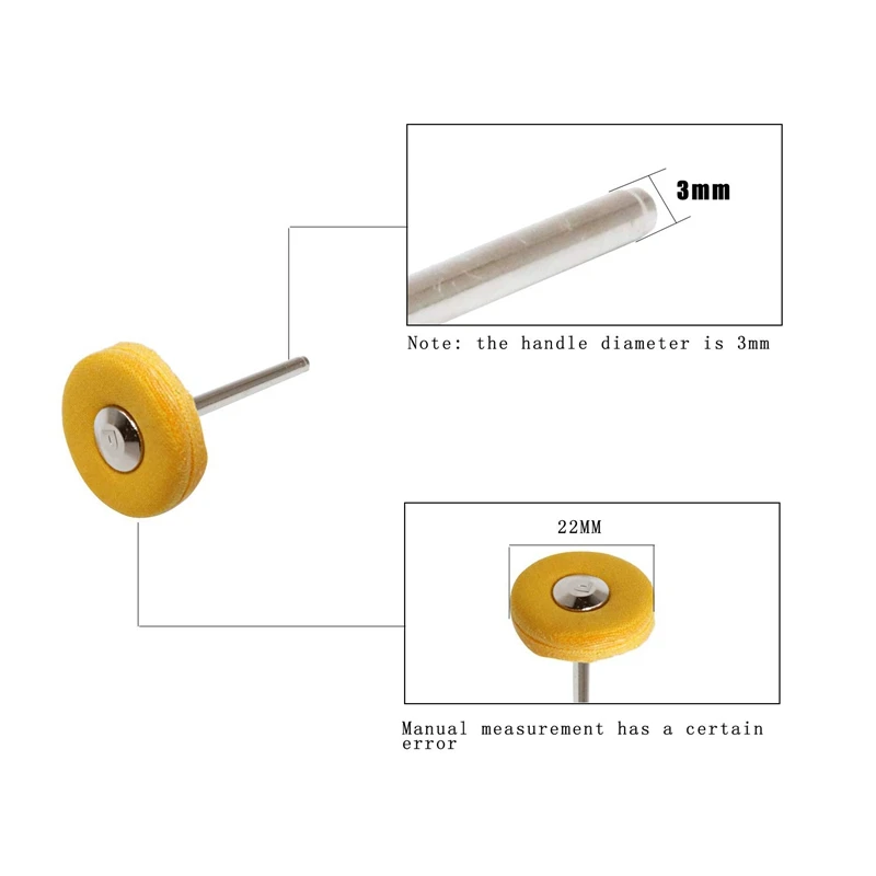 40 шт. нейлоновый шлифовальный круг набор чистящих подушек полировочное колесо для полировки ювелирных изделий и полировки набор с 3 мм