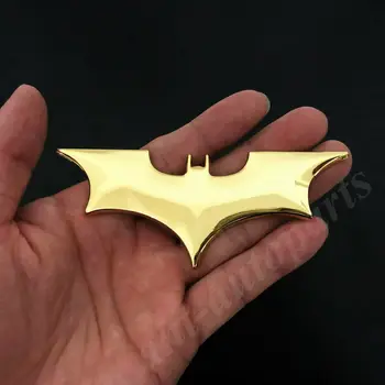 

4pcs Metal Golden Batman Dark Knight Mask Car Trunk Emblem Badge Decal Sticker