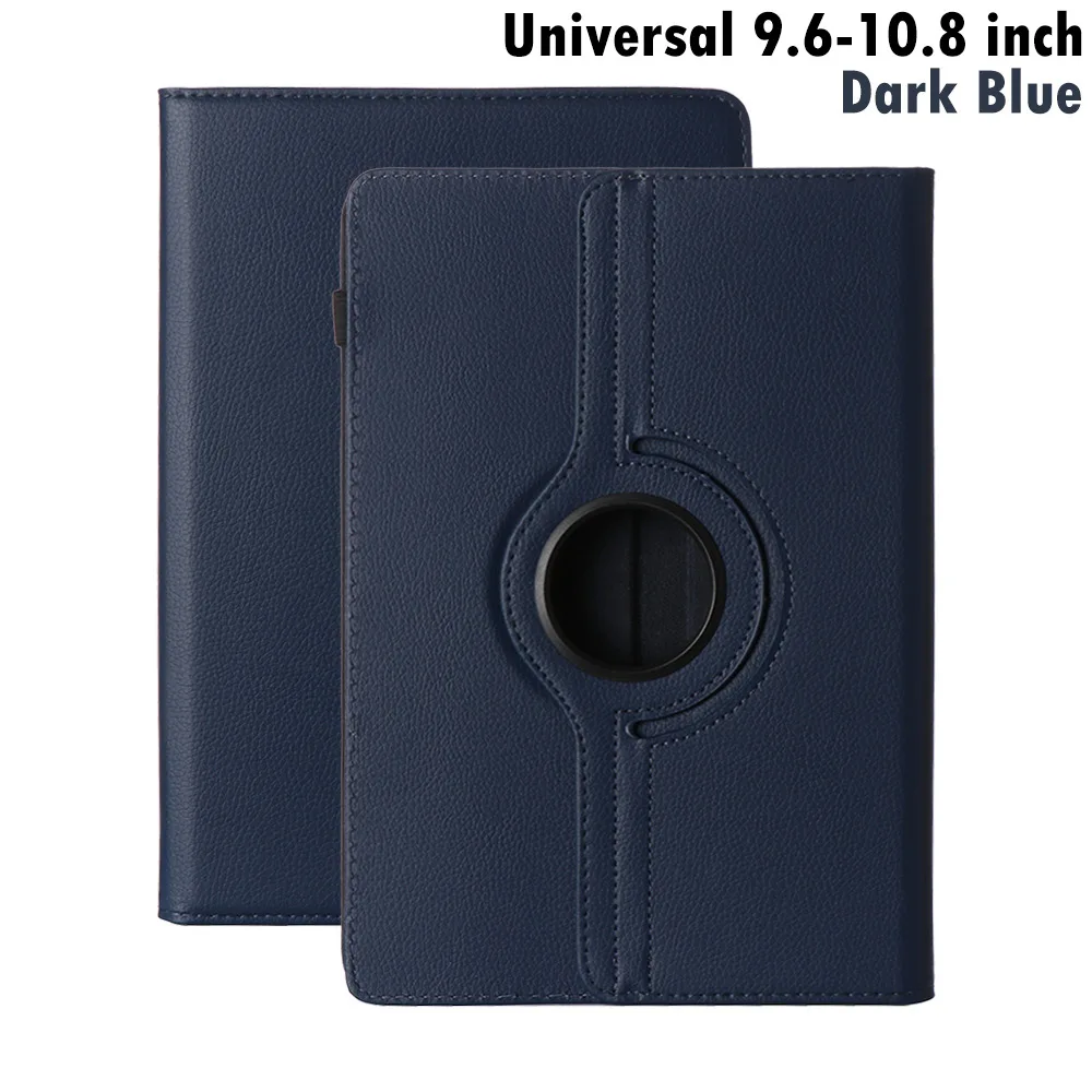 dark blue Универсальный кожаный чехол для планшета с откидной крышкой для iPad samsung huawei Android Tablet 9,"-10,8" - Цвет: dark blue
