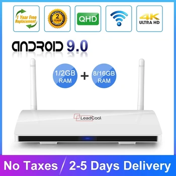 

Leadcool Smart TV Box 4K H.265 Android 9.0 Amlogic S905W Quad Core QHD HD TV BOX Leadcool Set top Box