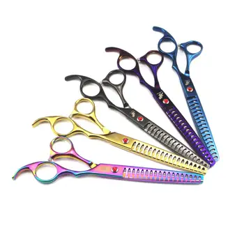 

7.0 Purple Hair Thinning Scissors Purple Dragon Hairdressing Scissors Professional Hair Scissors Salon Barber