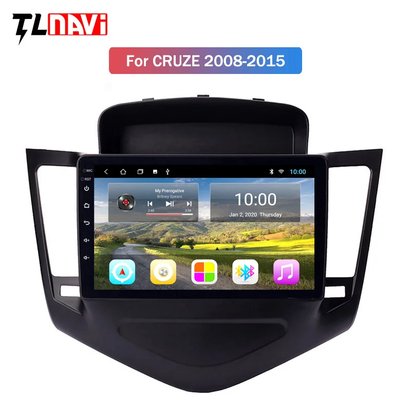 Автомобильный аудиоплеер 2 Гб ОЗУ Android 9 дюймов для Chevrolet Cruze 2008 2015 автомобильный GPS