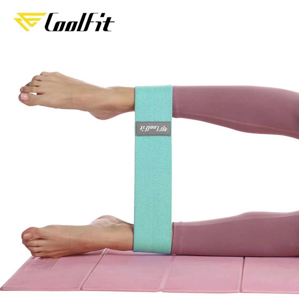 Фитнес резинка CoolFit фитнес для йоги нескользящая плетеная эластичная|Эспандеры| |