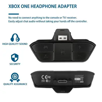 

Stereo Gaming Headset Audio Adapter for Microsoft Xbox One Wireless Game Controller Sound Synchronization 1PCS