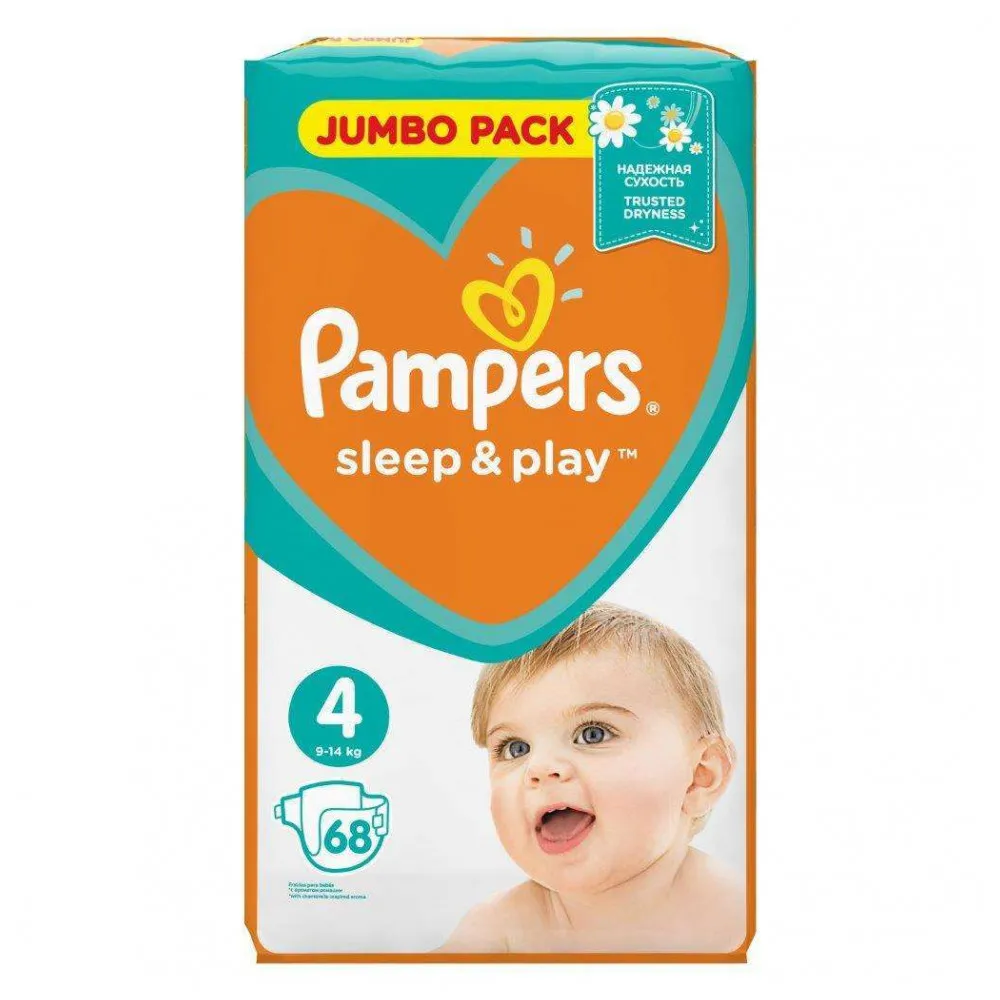 Подгузники Pampers Sleep&Play 4(8-14 кг) 68 шт