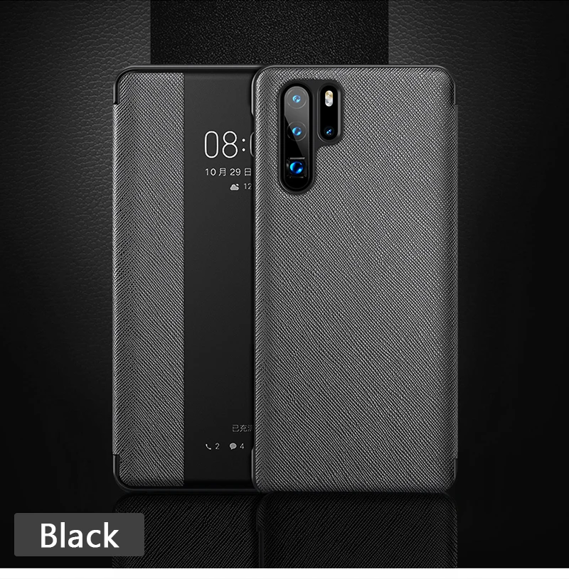 Умный флип-чехол, кожаный чехол для телефона huawei P30 Pro P20 P 30 20 Lite P30 pro P20pro mate 10 20 30 Window Slim Funda