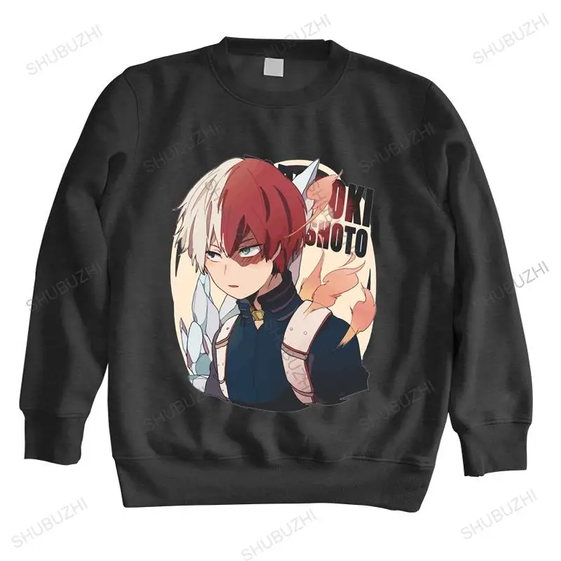 sweatshirt male hoody My Hero Academia hoodies Todoroki Shoto Handsome Half Fire Ice Superhero thin bigger size | Мужская одежда