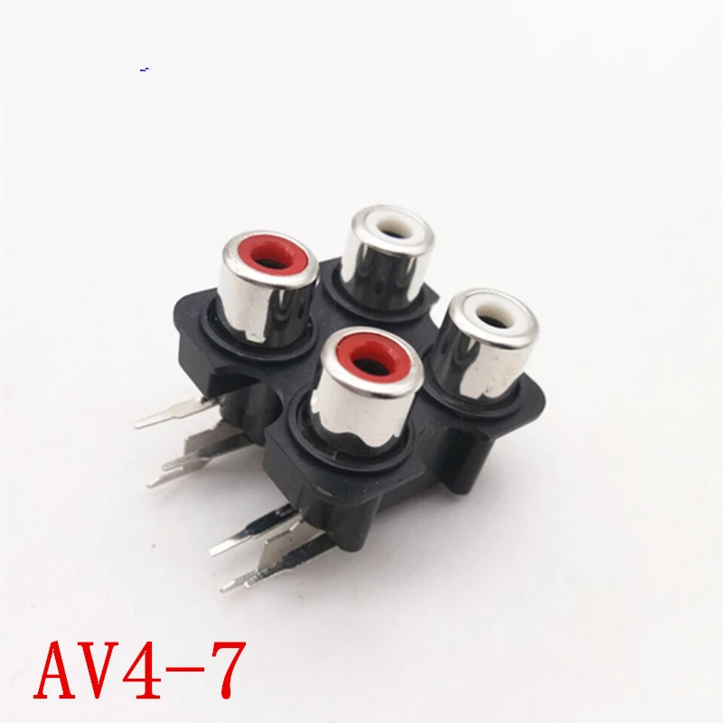 6 отверстий 6Pin RCA стерео аудио разъем AV вход и выход 2 ряда бит интерфейс усилителя