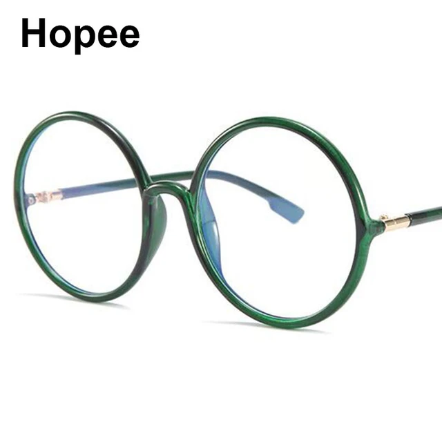 Lunettes de vue rondes vertes pour femmes, lunettes respirantes, TR90,  lunettes optiques à grand cercle, cadre