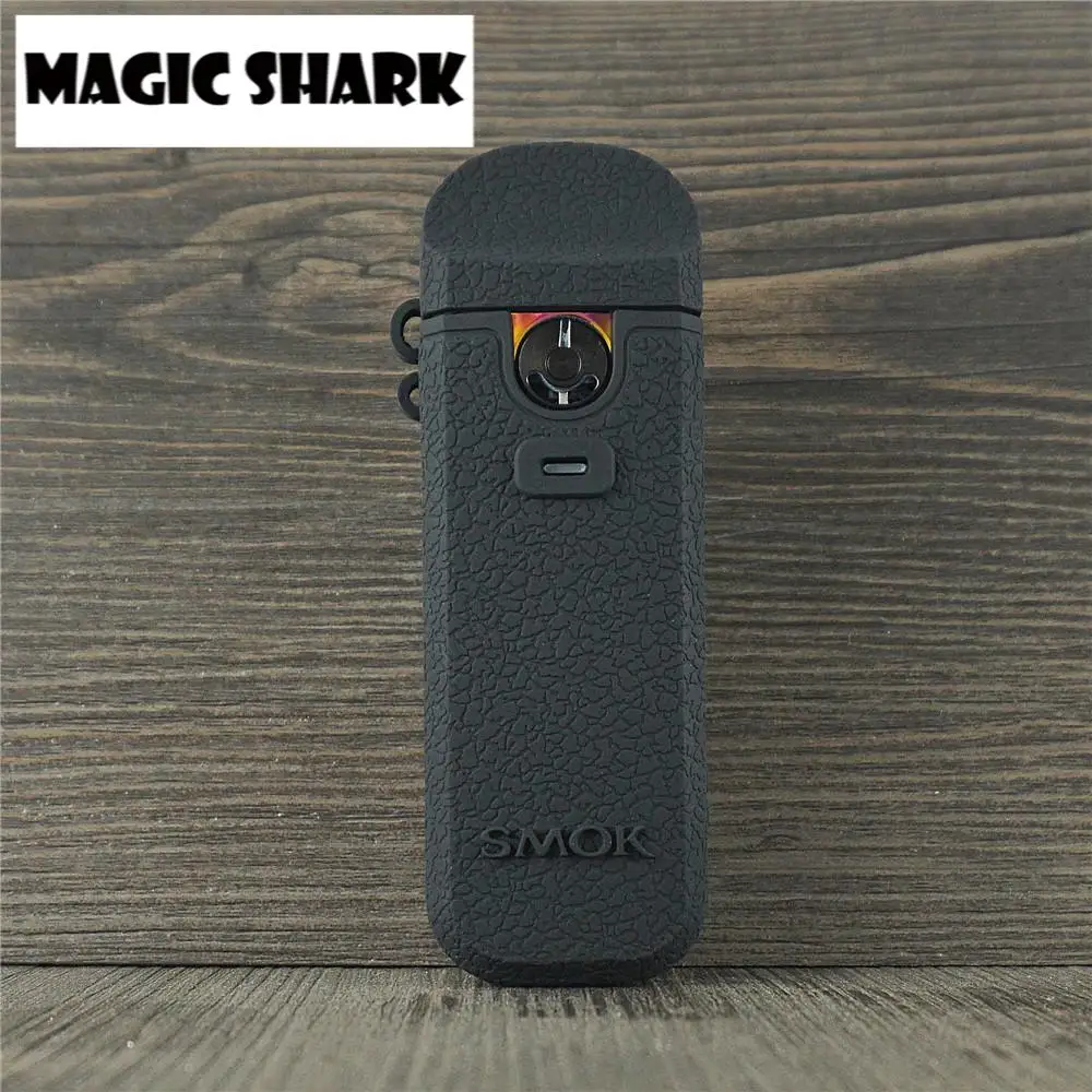 Матовый чехол с полным покрытием силиконовый резиновый для Smok Nord 4 черный