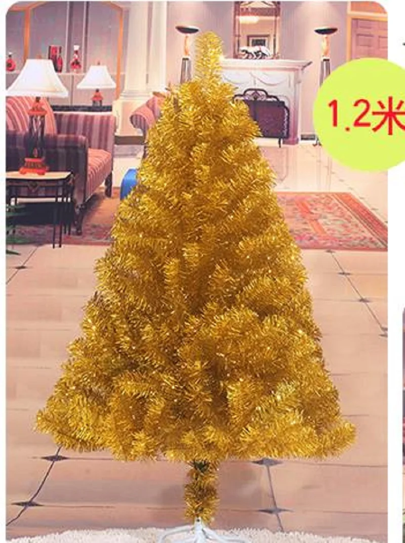 Color Christmas Snow Tree Ice Sculpture Hall Decoration Snow Tree Christmas Flocking Snow Tree Ice Snow World Decoration Tree - Цвет: 1.2 meters