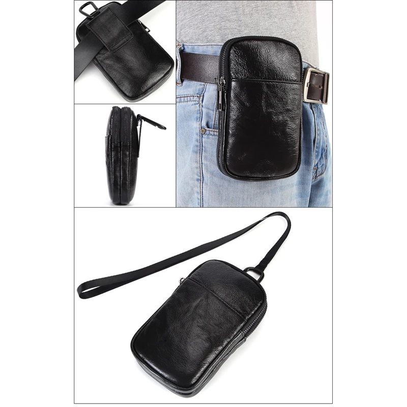 MISFITS мужской кожаный съемный затягивающий светлый бумажник поясная сумка мужская сумка для хип-пояса чехол для телефона