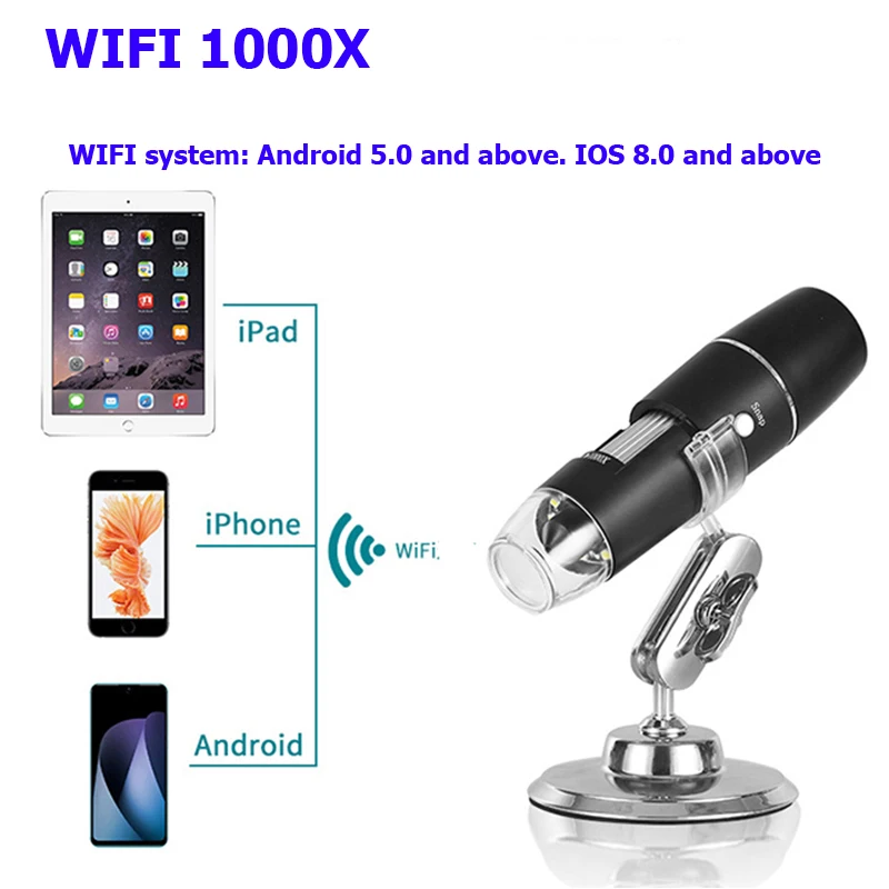 Электронный цифровой Wi Fi микроскоп с USB/usb для ремонта