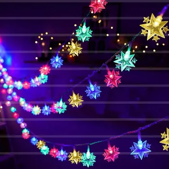 

3M 30LED Star Shaped String Light Holiday Christmas Tree Wedding Party Home Decoration