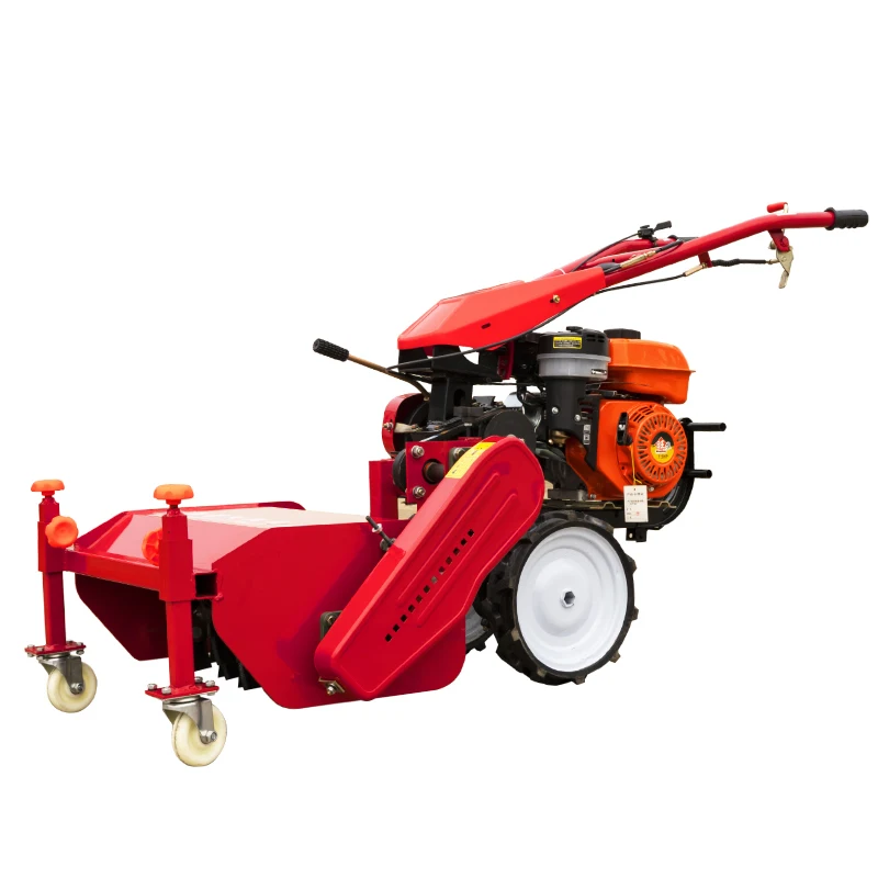 60cm width Diesel electric start orchard grass cutter hand push self