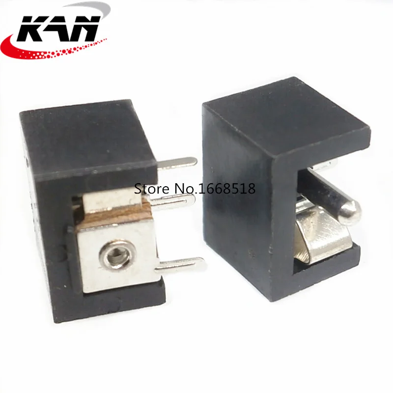 50 шт. DC-010 3 контакта PCB Крепление черный Женский DC разъем питания аудио |
