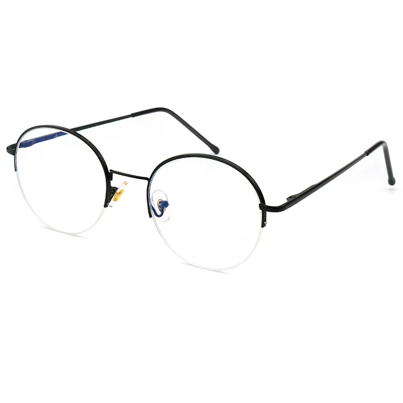 

Vintage Metal Round Glasses Frame Women Retro Half Rim Clear Optical Eyeglasses Men Prescription Eyewear Frames Spectacles Gafas