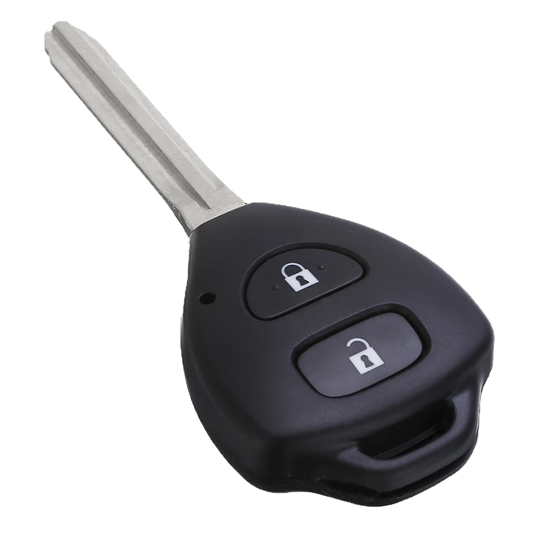 For Toyota Corolla Rav4 Hilux Yaris Avensis Avalon Echo Tarago Prado 2 Button Remote Car Key Fob Shell Cover Replacement