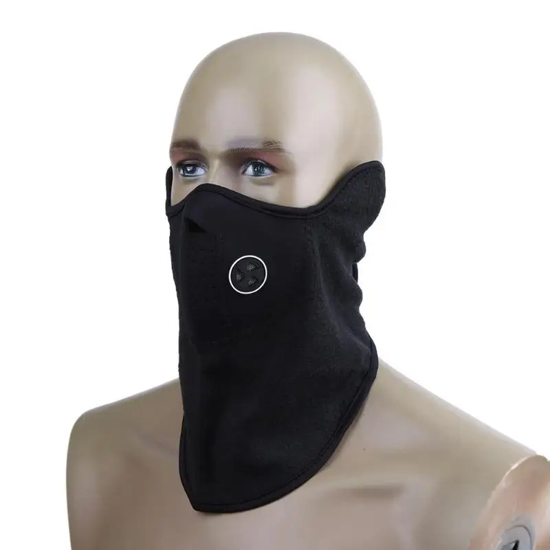 Warm Fleece Bike Half Face Mask Ski Neck Protecting Outdoor Cycling Mask Windproof Riding Breathable Dust Fog Mask Bicycle Tools