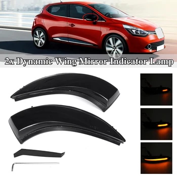 

2x Flowing Turn Signal Light LED Side Wing Rearview Mirror Dynamic Indicator Blinker for Renault Clio IV MK4 Captur J87