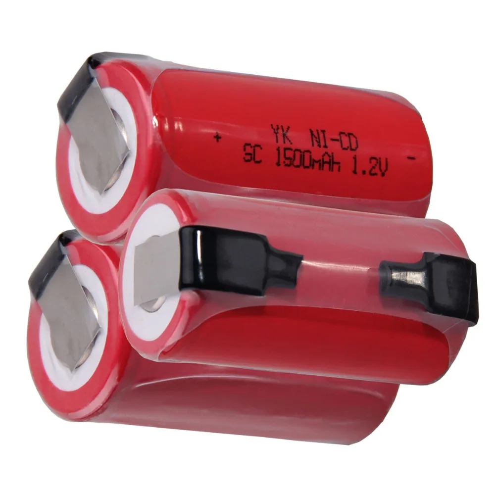 3 шт SC батареи 1500mah 1,2 v subc nicd батареи случайный цвет