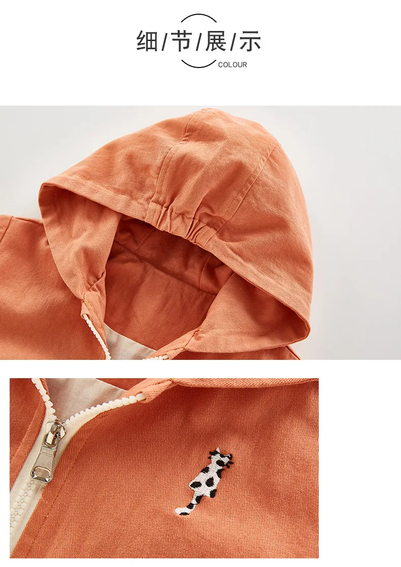 Одежда для детей куртка для мальчиков возрастом от 3 до 8 лет детская осенне-зимняя куртка с милым котиком для малышей Детская ветровка, пальто Топы