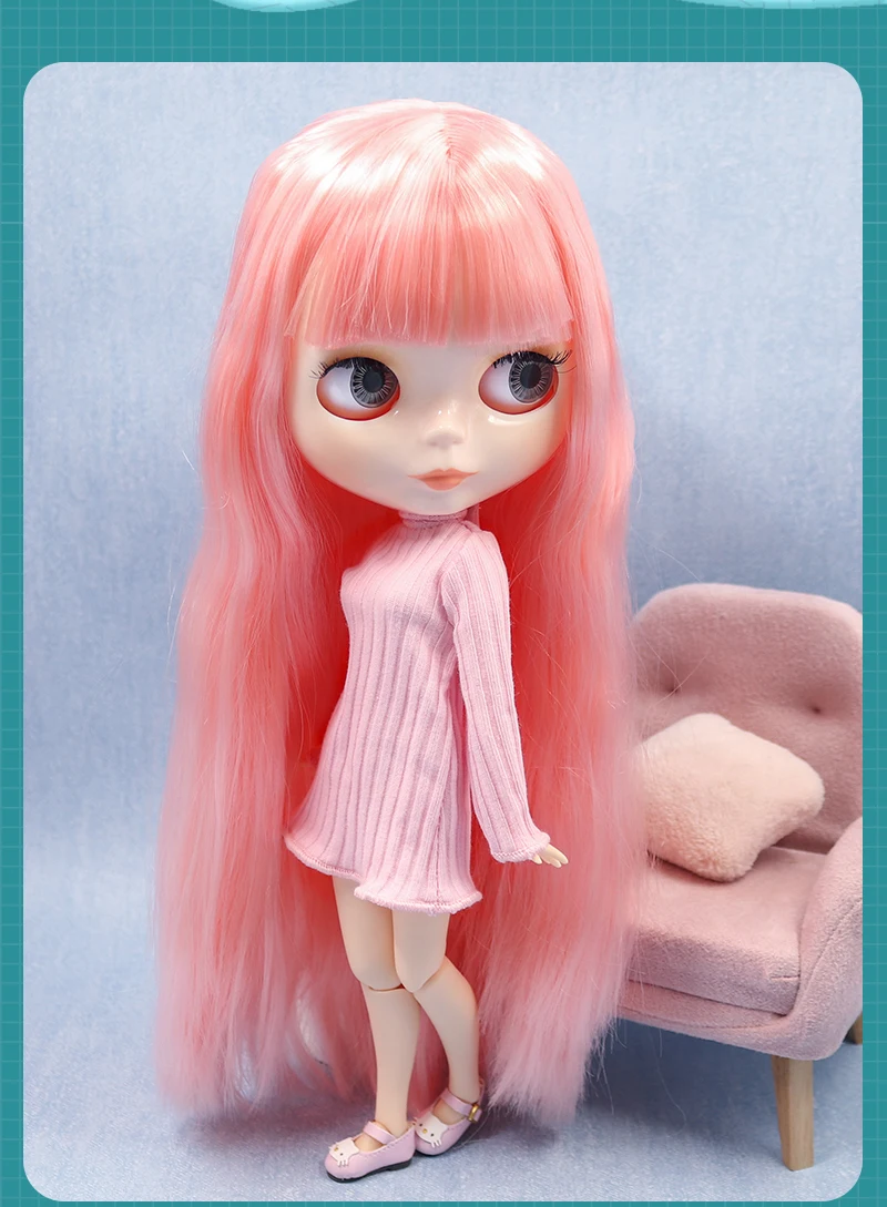 ICY DBS Blyth doll 1/6 bjd 30cm joint body colorful hair customized face Including clothing and shoes elsa doll
