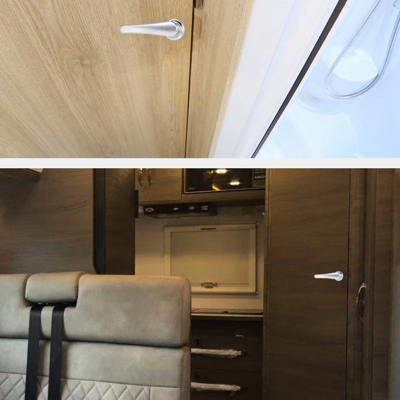 XinQuan Wang RV Toilet Door Lock Bathroom Door Lock RV Caravan Boat Latch Handle Knob Locks for Furniture Hardware 