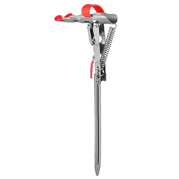 

Automatic Spring Fishing Rod Pole Bracket Stainless Steel Double Sea Rod Stand Holder Adjustable Fishing tool