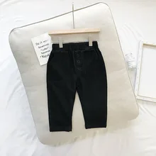 Chen Mom/ детские леггинсы в стиле знаменитостей; эластичные повседневные штаны с плетением для маленьких мальчиков; брюки