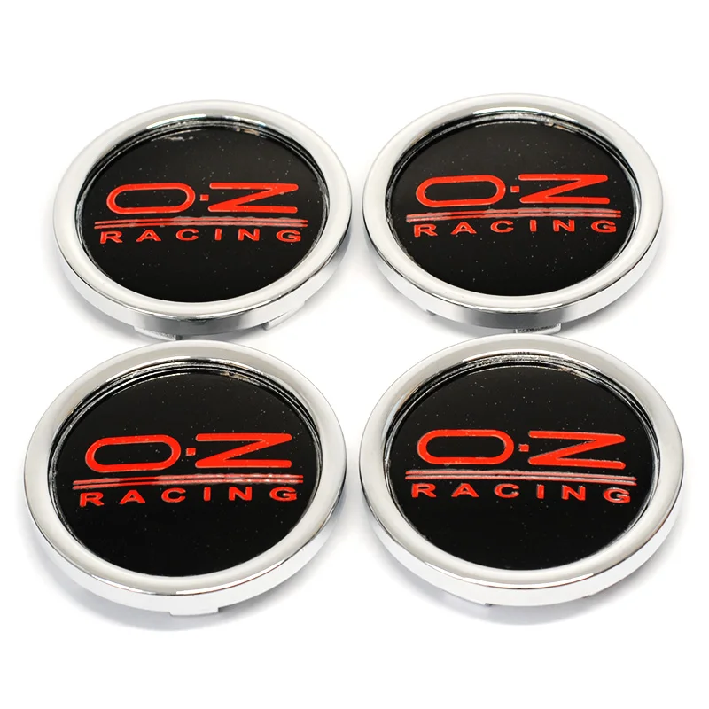 4 шт./лот 65 мм O.Z OZ Racing Центральная втулка колеса автомобиля крышки значок обод колеса Крышка Заглушка на пылезащитные чехлы с логотипом автомобиля Средства для укладки волос - Цвет: Черный