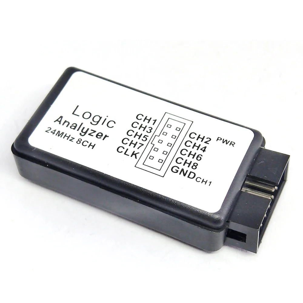 Logic Analyzer USB 24M 8CH Microcontroller ARM FPGA Debug Tool 24MHz 16MHz 12MHz 8MHz 4MHz 2MHz Logic Analyzer with 8 Channels
