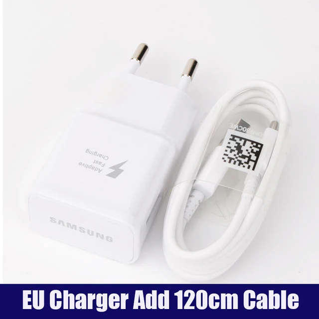 Samsung S10 S8 S9 Plus Fast Charger Power Adapter 9V1.67A Quick Charge Type C Cable for Galaxy A90 A80 A70 A60 A50 A30 Note 8 9 usb c 65w Chargers