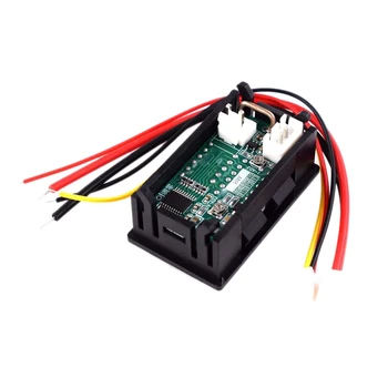 

DC 0-100V 5A Digital Voltmeter Ammeter Dual Display Voltage Detector Current Meter Panel Amp Volt Gauge 0.28 inch Red Red LED