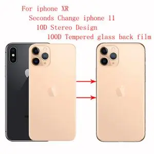 Золотой Подходит для iPhone X XS объектив камеры секунды стать 11pro применимо к iPhone XS max защитное кольцо крышка камеры - Цвет: Золотой