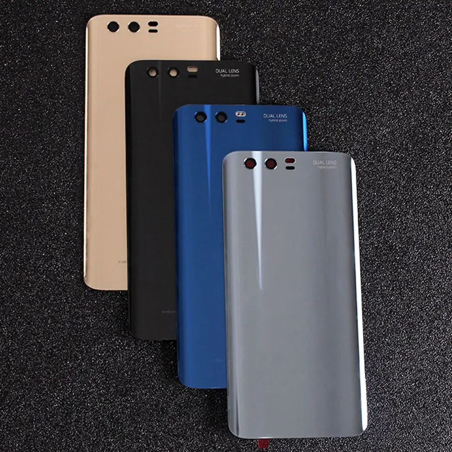 Крышка батарейного отсека для Huawei Honor 9 Задняя стеклянная панель задний корпус