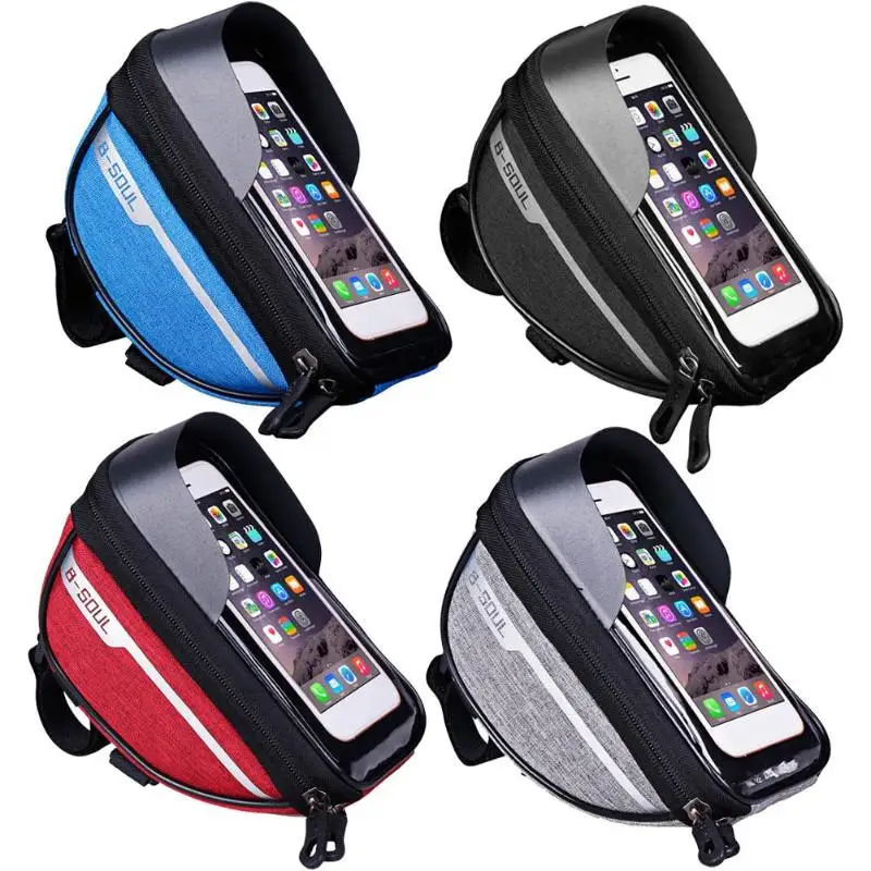 

Polyester Waterproof Bike Phone Holder Touch Screen Mtb Bicycle Stand Handlebar Mount Smart Cell Phone Support Bike Rack