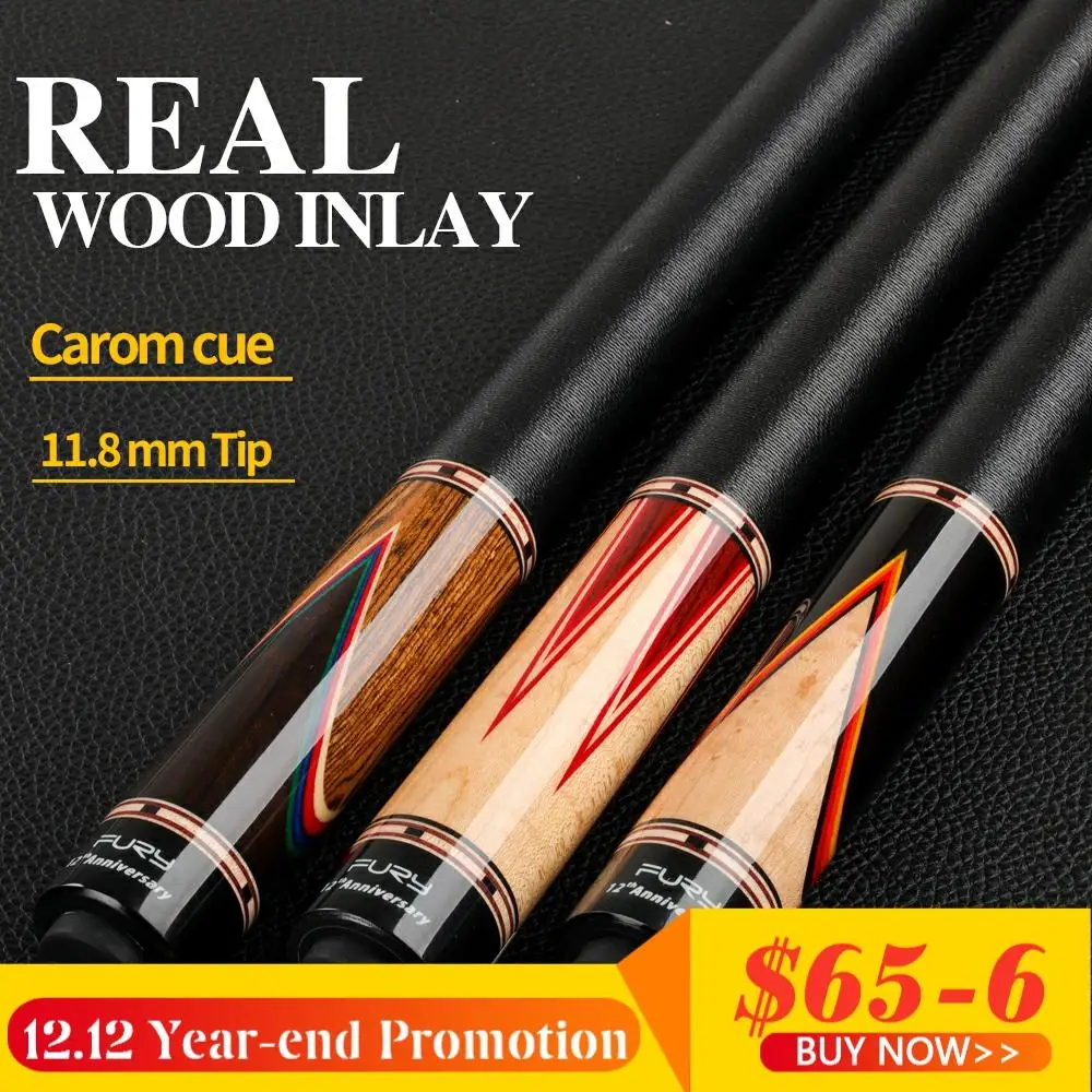 

SEA-EYE&FURY Carom Cue 3 Cushion Game Cue 11.8mm Tip Stick Professional Carom Handmade Irish Linen Wrap Billiard Korean Taper