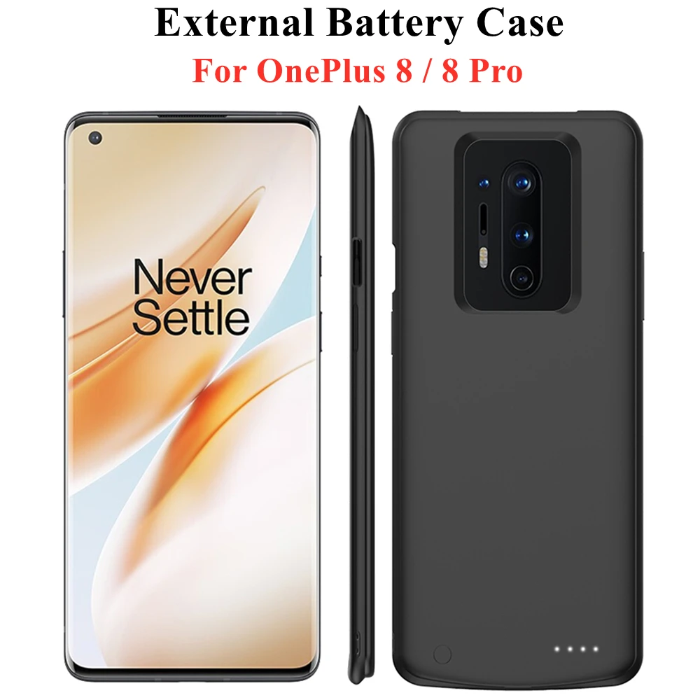 

6800mAh Powerbank Cover For OnePlus 8 Pro Battery Charger Cases External Battery Power Bank Cover For Oneplus 8 Charging Case