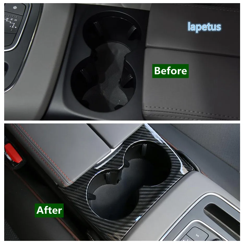 Car Interior Mouldings Central Control Water Cup Holder Panel Trim Cover Accessories 1PCS For Citroen C5 Aircross 2018 - 2021