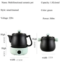 Pot de médecine chinoise automatique, cuisinière électrique multifonctionnelle domestique, pot de médecine chinoise de santé en céramique fendue, sportL 6
