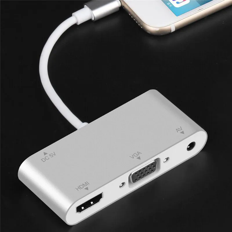 Новинка для iPad для Apple, цифровой AV HDMI 4K USB кабель 1080P HD адаптеры для Iphone X 8/7/6/Ipad Air