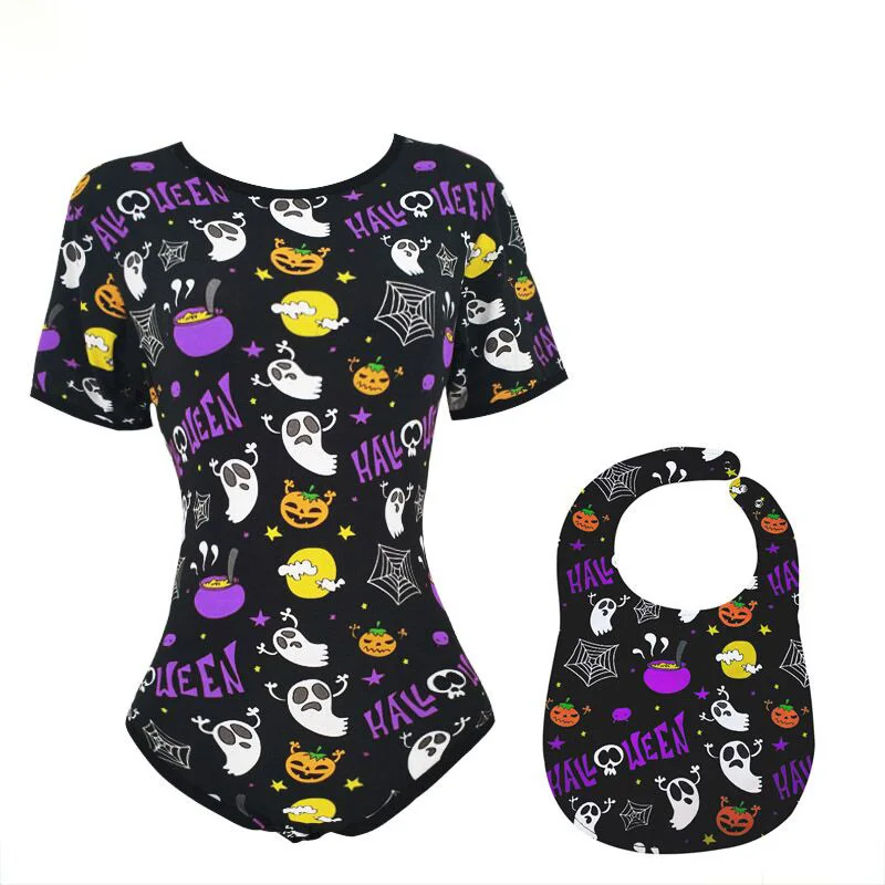 Взрослые детские комбинезоны-ABDL Хэллоуин шаблон ползунки ddlg взрослый размер Комбинезоны для взрослых девочек - Цвет: Pattern C - L
